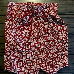 Red patterned Senita Athletics joggers